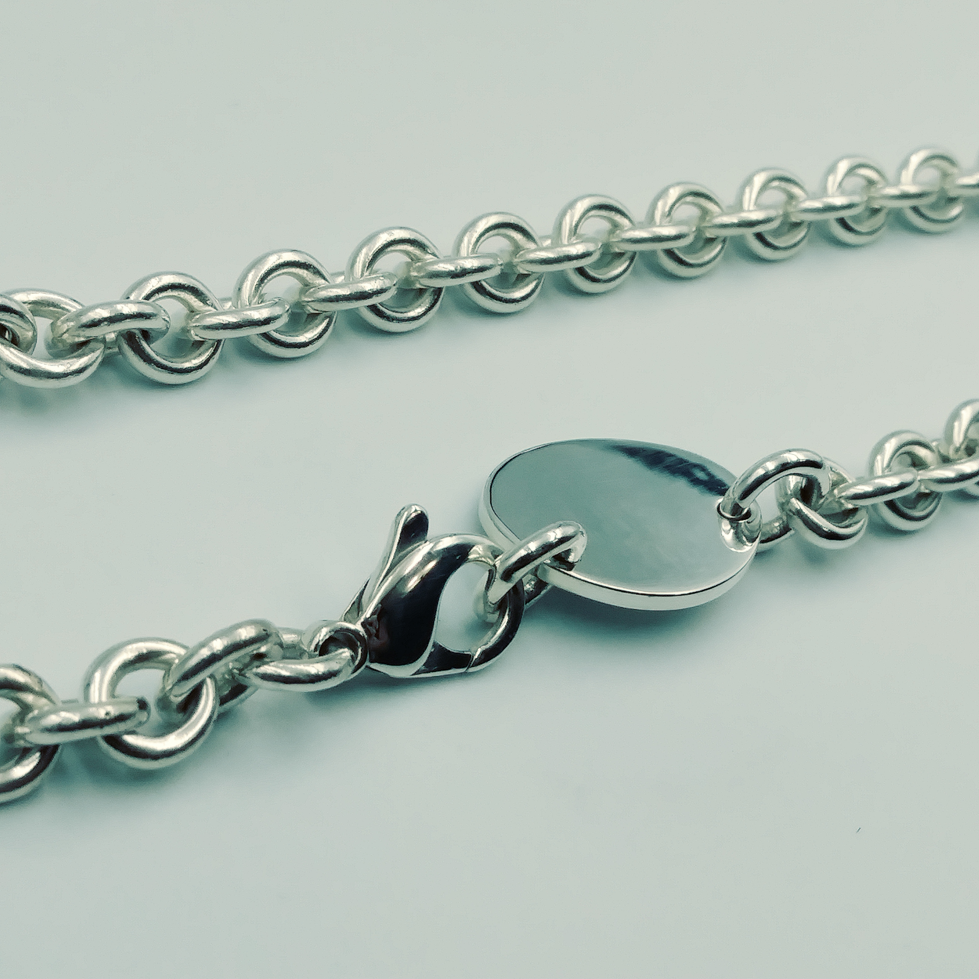 Tiffany Replacement Links Lobster Clasp / Lengthen Return to Tiffany Oval  Tag Choker Necklace