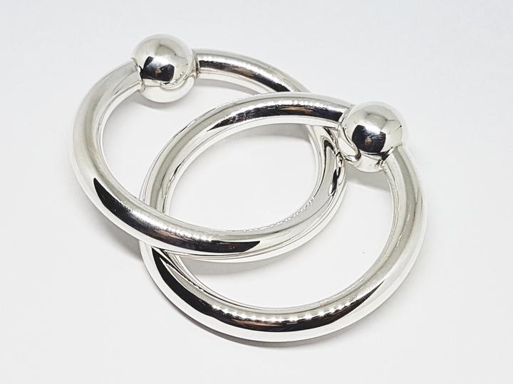 sterling silver teething rings tiffany
