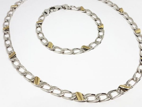 Tiffany & Co. Stunning Co 18k Gold/Sterling Silver Bracelet Set ...