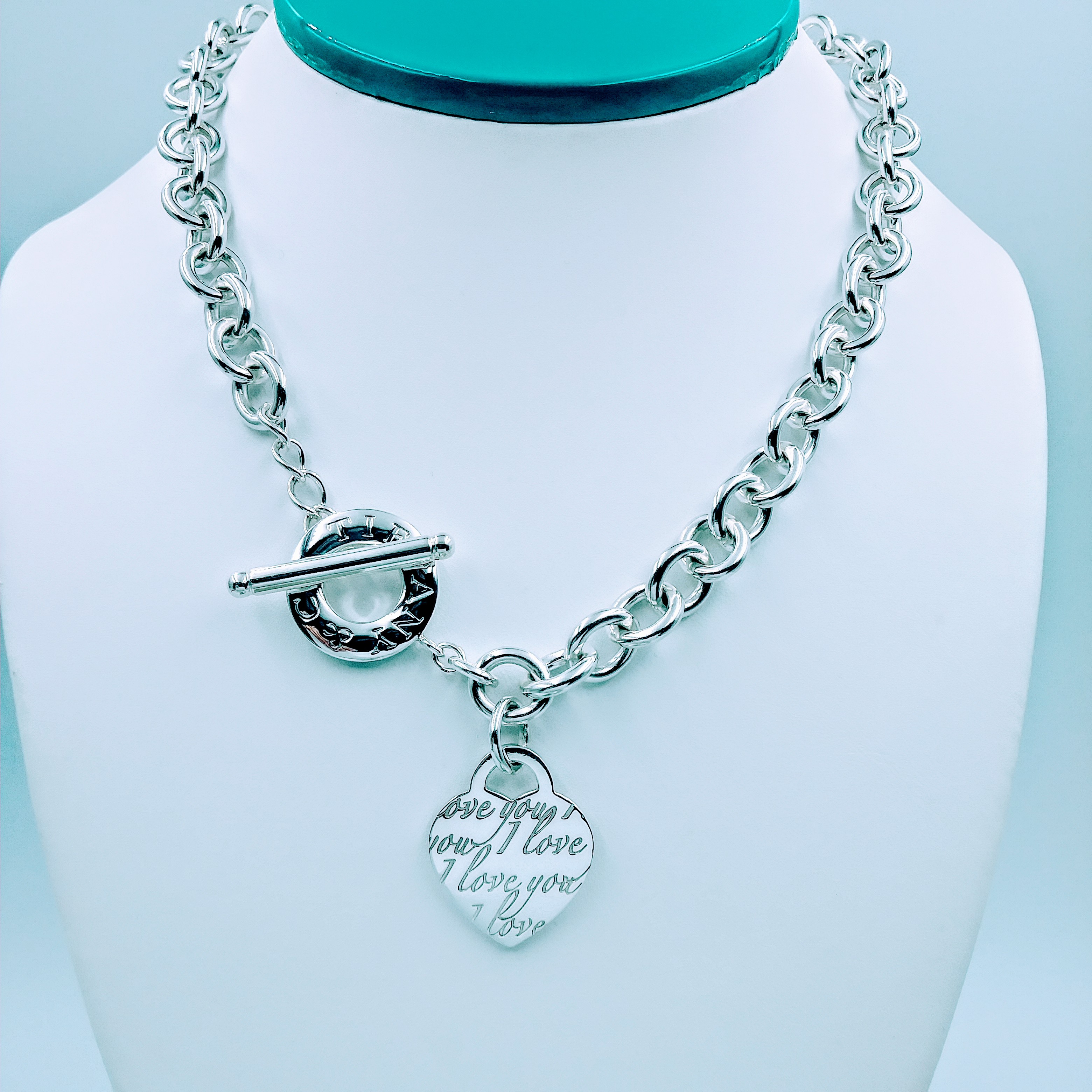 tiffany silver toggle necklace