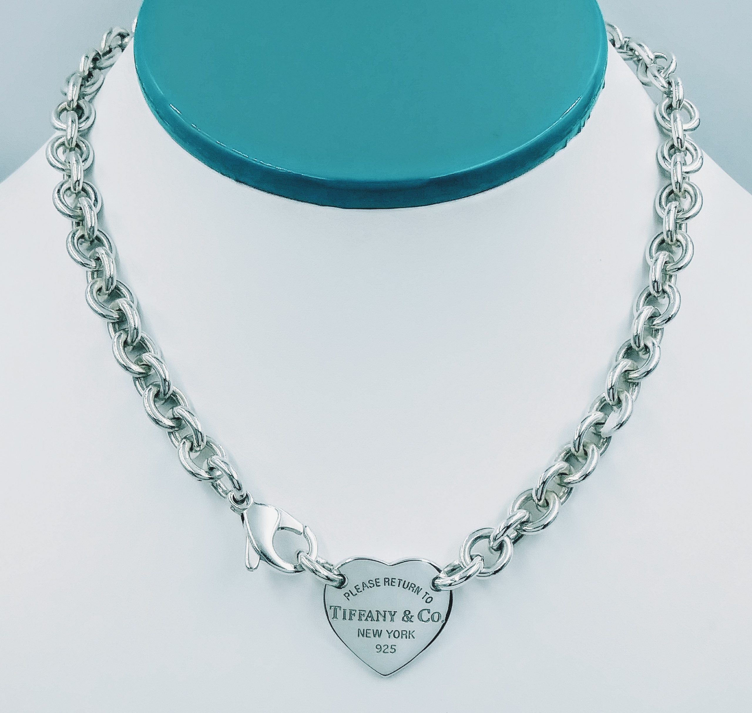 Tiffany & Co. - 17 Inches Please Return to Tiffany & Co Heart Tag Choker Necklace