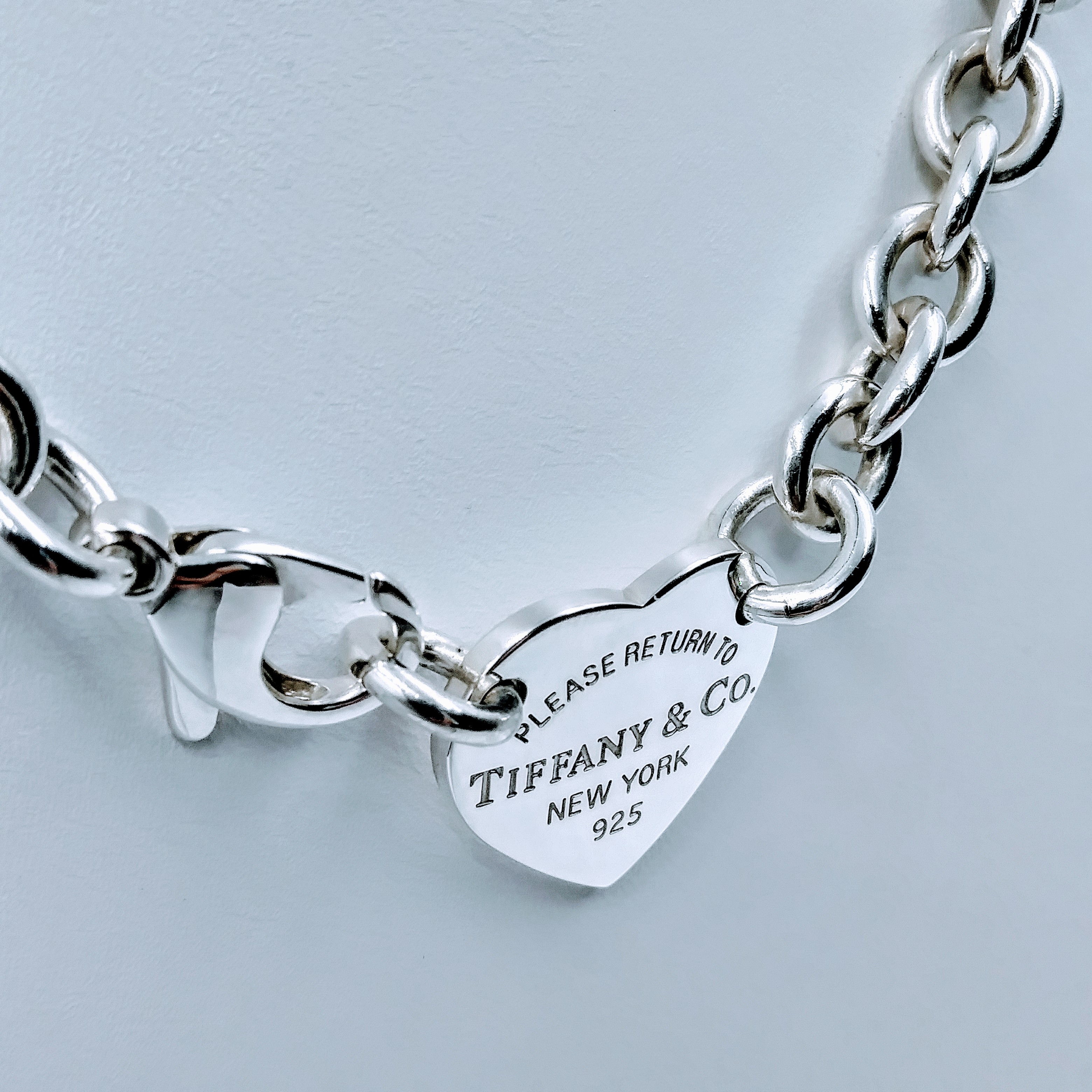 Tiffany & Co. Sterling Silver Return To Tiffany Heart Tag Necklace ABC –  LuxuryPromise