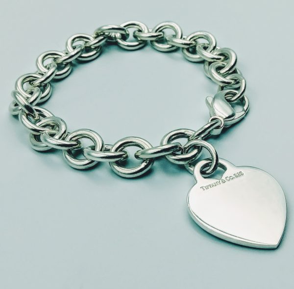 Tiffany & Co. - Engravable Heart Charm Bracelet 9
