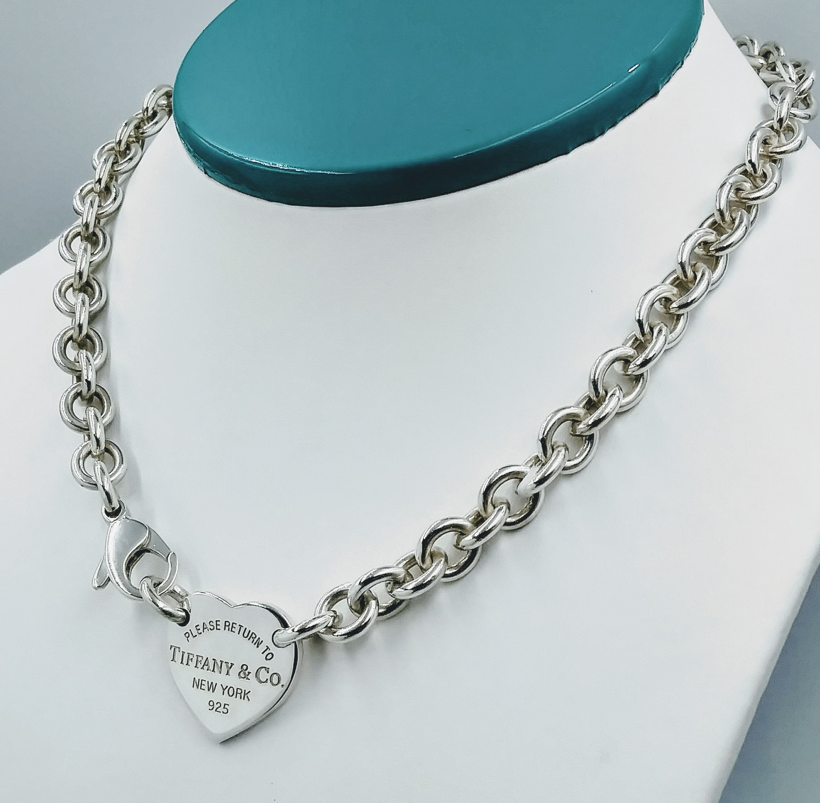 tiffany choker heart necklace