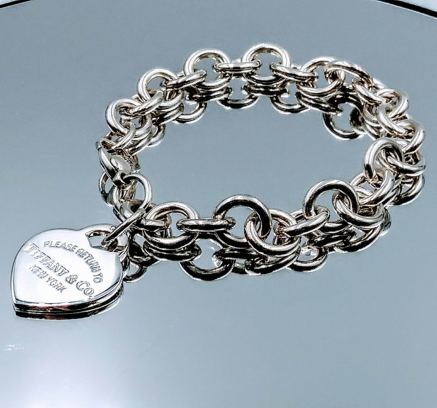 Return to Tiffany™ Lovestruck Heart Tag Bracelet in Silver, Medium | Tiffany  & Co.